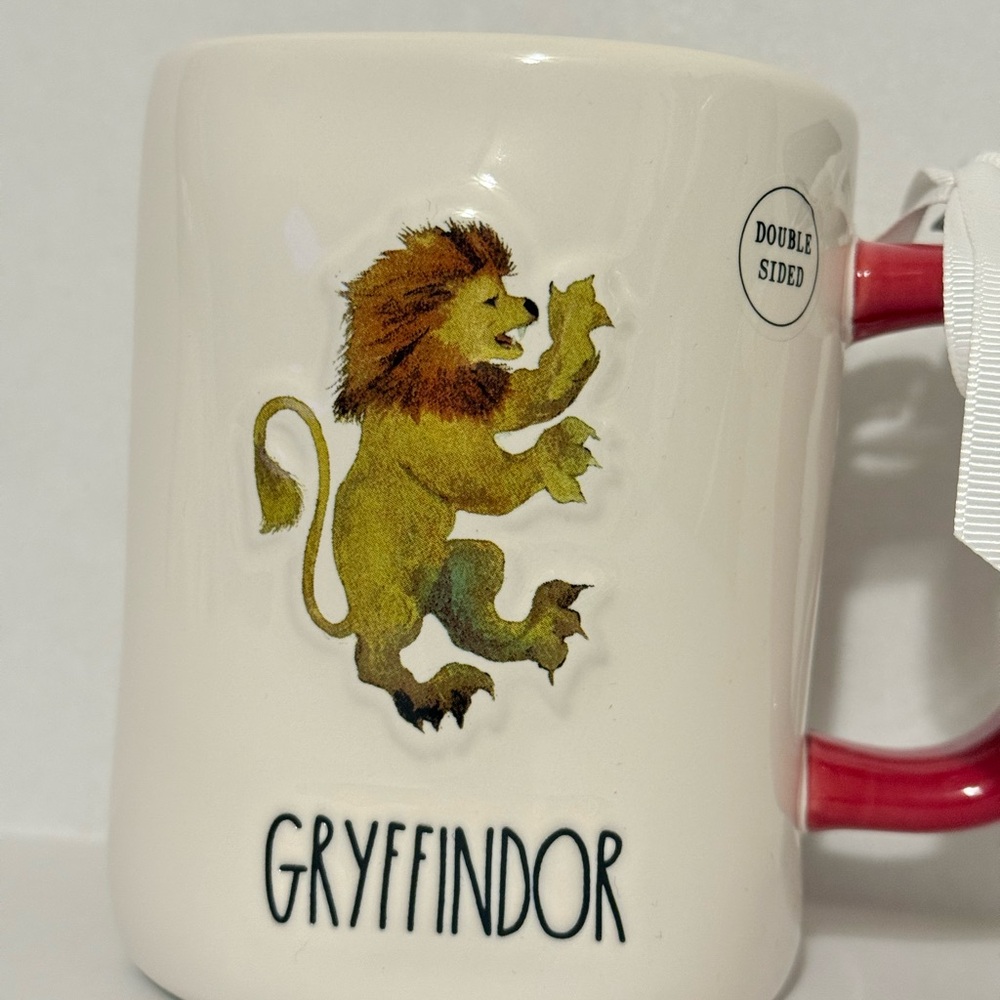 Rae Dunn Harry Potter Collection Gryffindor Mug with Red Handle